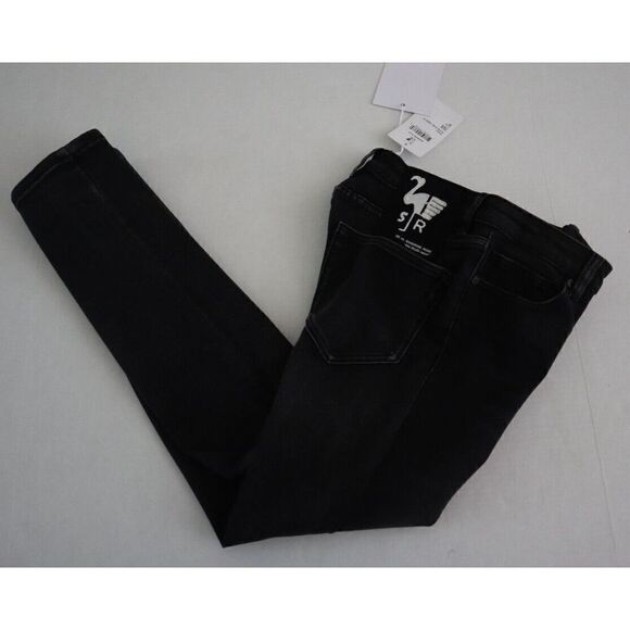 Free People x Sandrine Rose R1018-D104 Women Sz 26 Black Skinny Denim Jeans $175 - Picture 9 of 9